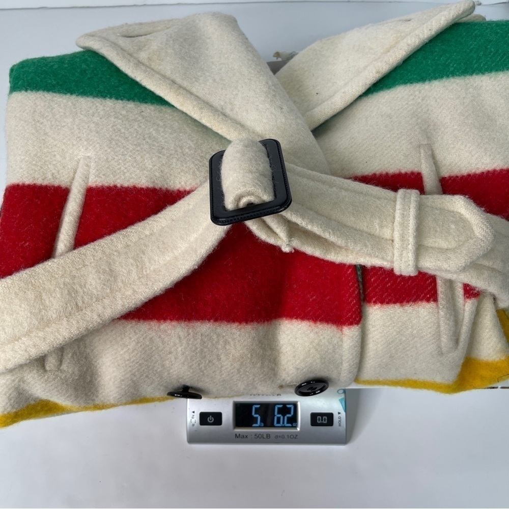 Vintage Hudson's Bay Company Coat 4 Point Blanket Wool Mackinaw Medium - Picture 17 of 17